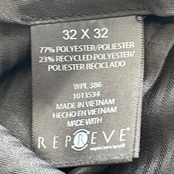 Men Haggar Black Classic Fit Dress Pant Flat Front,4 Pocket,Lightweight 32W 32L - Picture 7 of 9